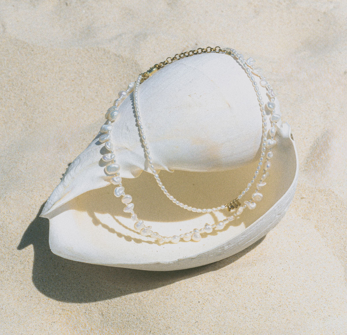 Soula Temple Pearl Necklaces